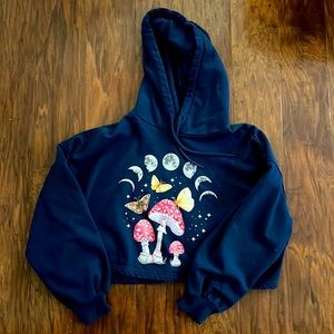 Mighty Fine Crop Hoodie